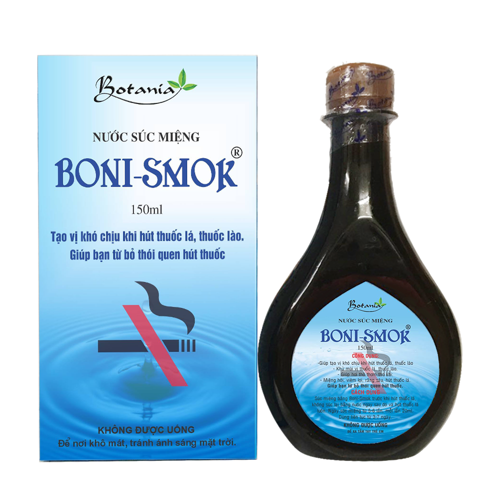 Nước súc miệng Boni-Smok được nhiều người tin dùng