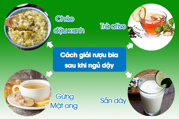 Cách giải rượu bia sau khi ngủ dậy là gì?