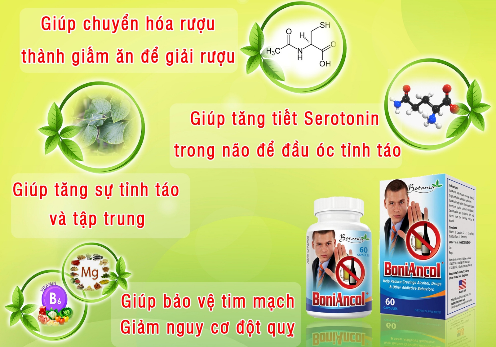 Tác dụng toàn diện của BoniAncol +