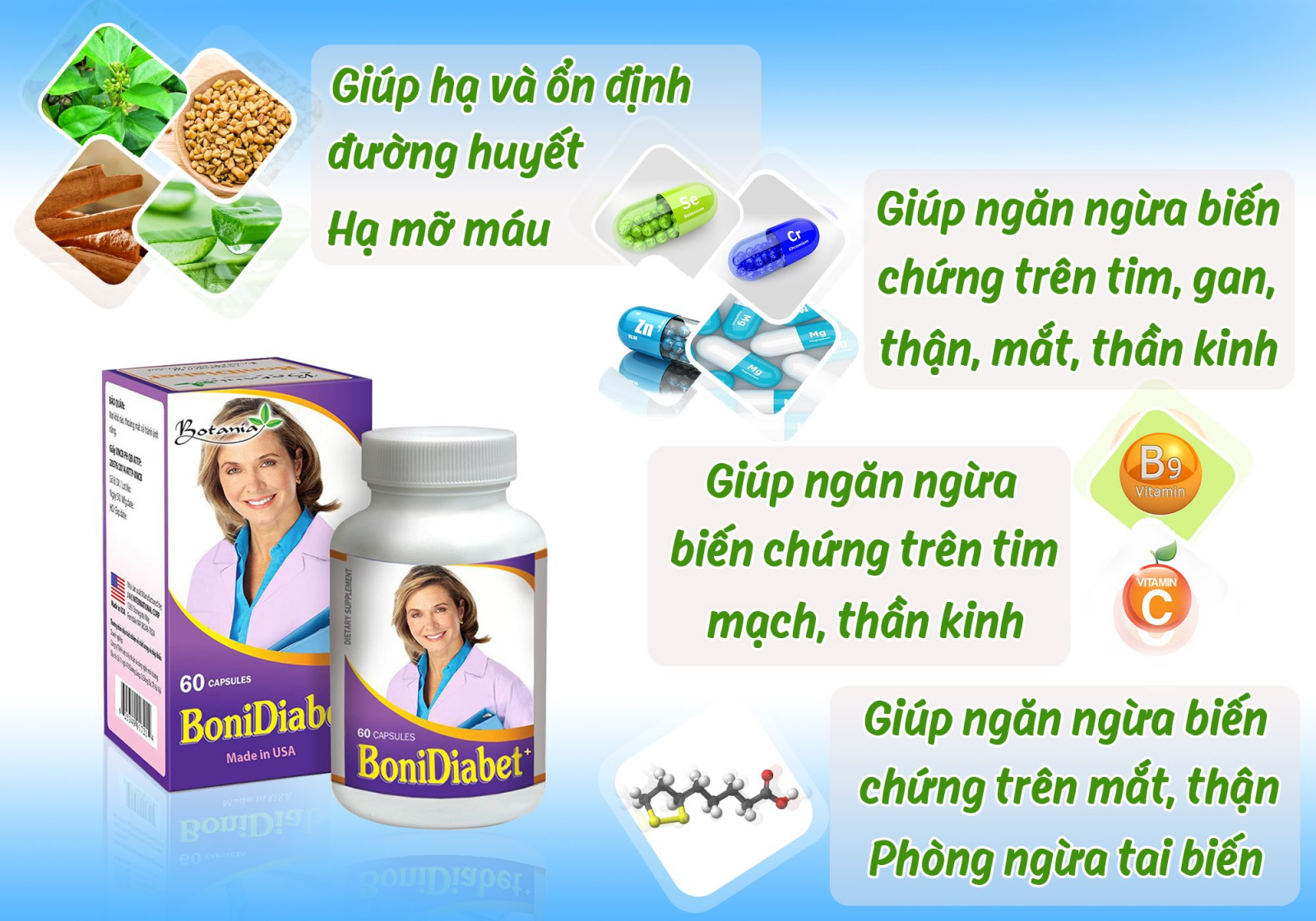 Công thức toàn diện của BoniDiabet +