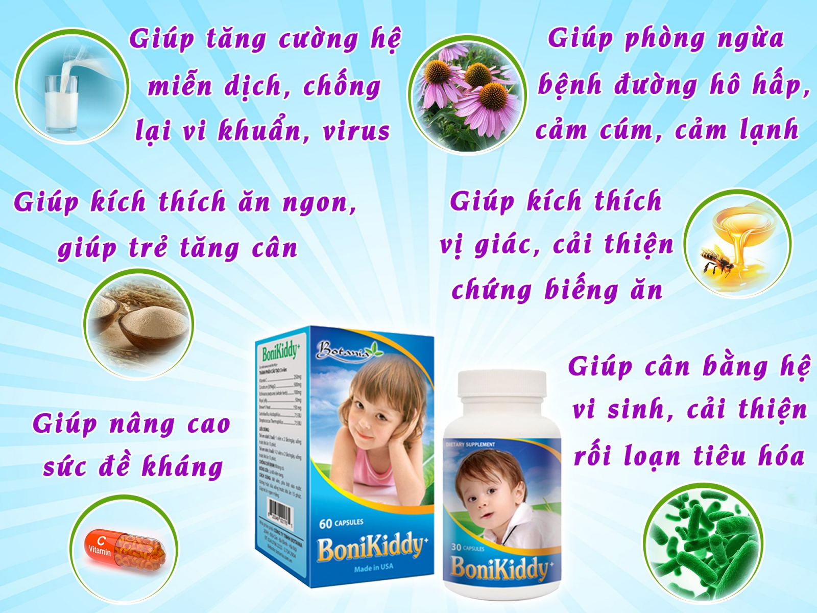 Công thức thành phần toàn diện của BoniKiddy +