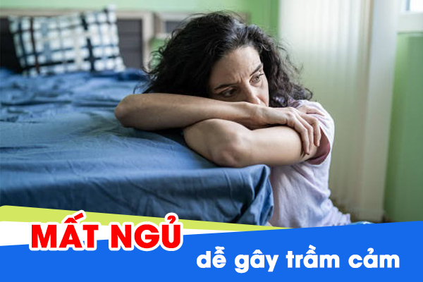 Mất ngủ dễ gây trầm cảm