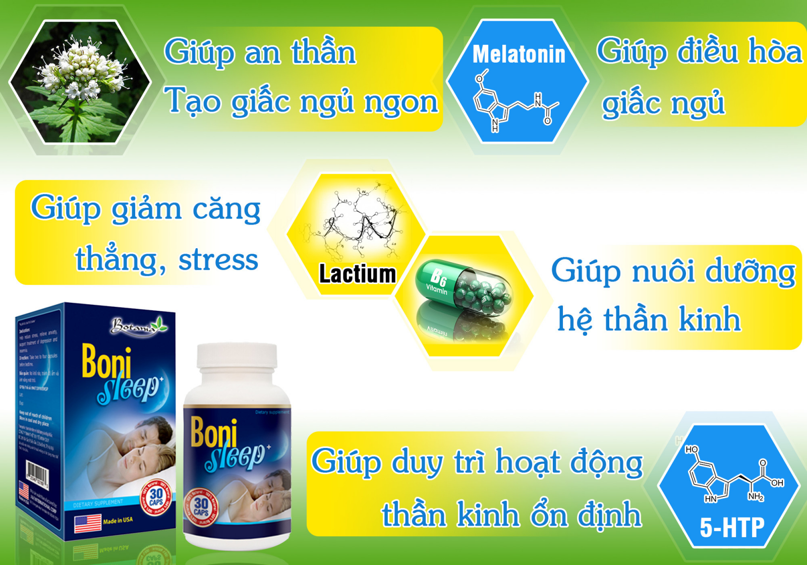 Công dụng của BoniSleep +