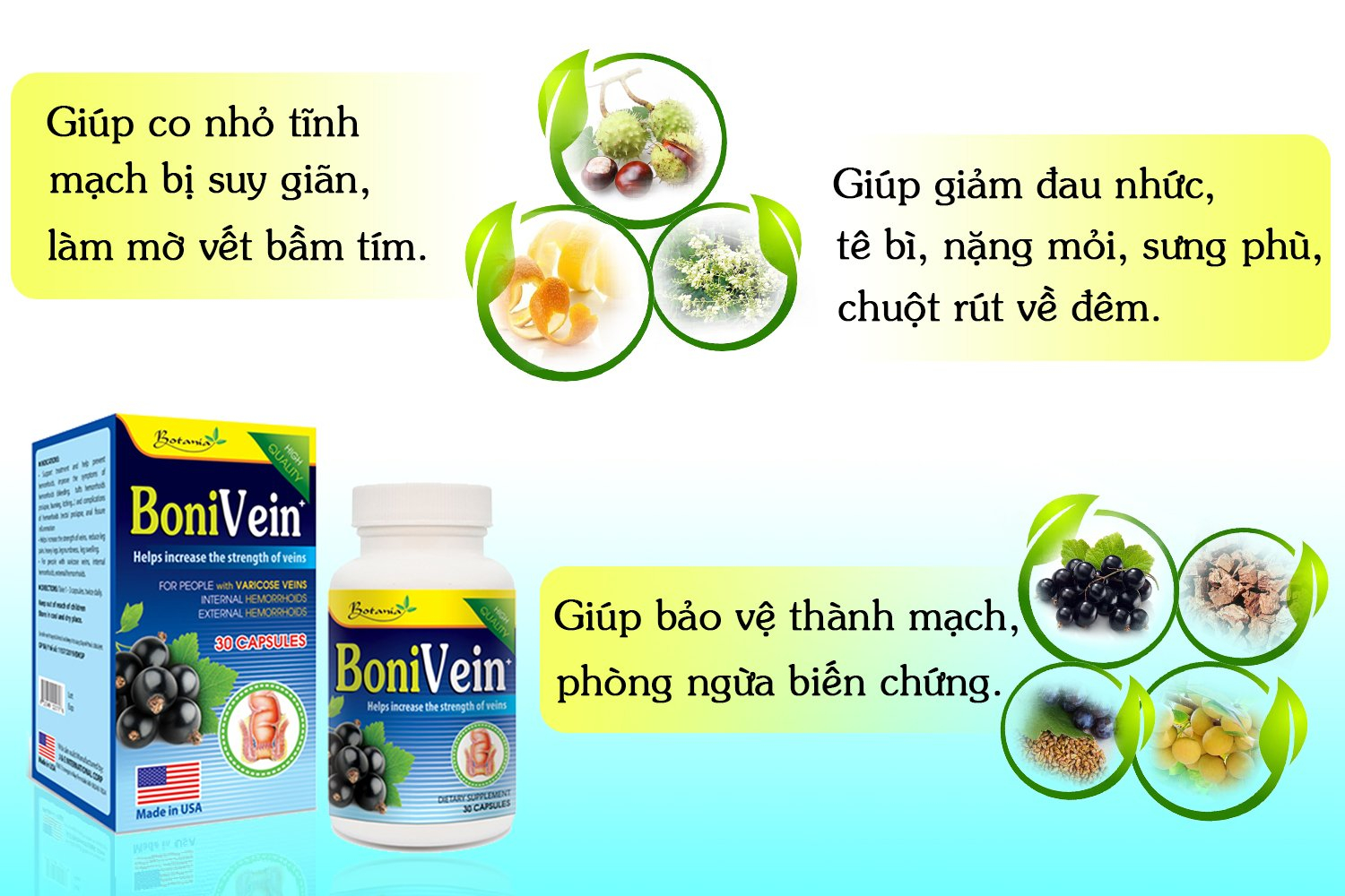 Công dụng của sản phẩm BoniVein +